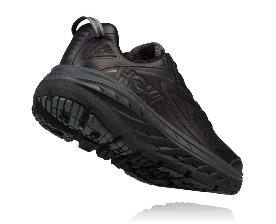 Chaussure Running Hoka One One Bondi Cuir Homme - Noir - OXV-301876